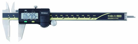Mitutoyo Digimatic Caliper (AOS), English/Metric, Digital, 0-6”/0 to 150 mm, Black