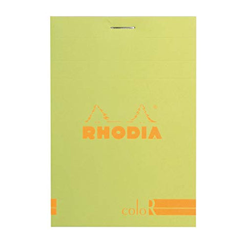 Rhodia ColoR Pad - Lined 70 sheets - 3 3/8 x 4 3/4 - Anise Cover
