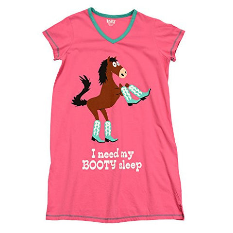 Lazy One I Need My Booty Sleep, Nightshirt, L - XL
