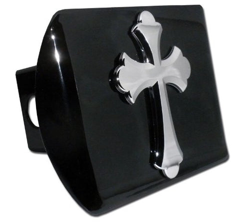 Cross (Ruffled) Black Hitch Cover