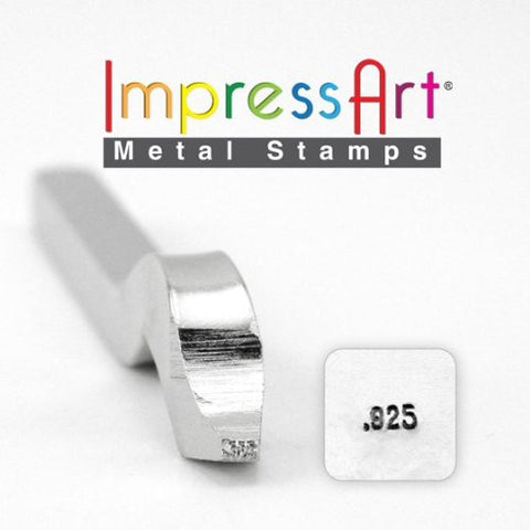 .925, Bent Shank Ring Stamp, 1.5mm