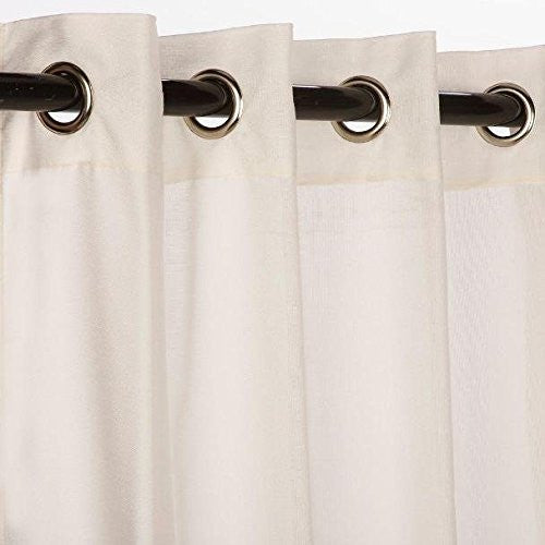 GROMMET TOP CURTAINS, Dupione Laurel 50” X 84”