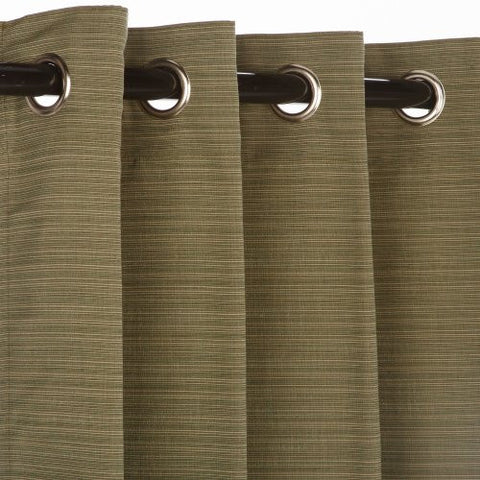 Grommet Top Curtain - Dupione Laurel, 50” X 108”