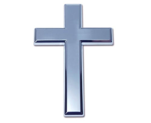 Cross Chrome Auto Emblem (basic)