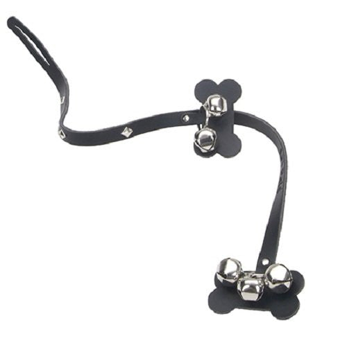 COASTAL Li'l Pals Potty Training Bell - Black Leather