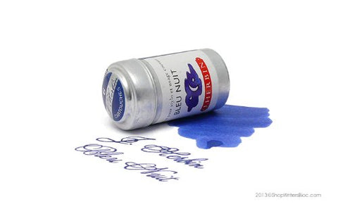 J. Herbin La Perle des Encres Fountain Pen Ink Blue Myosotis 1 tin of 6 cartridges