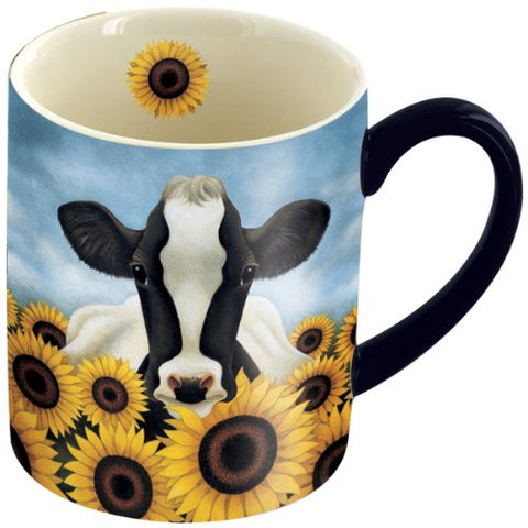 14 oz. Mugs, Surrounded by Sunflowers