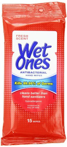 Wet Ones Antibacterial 15-count