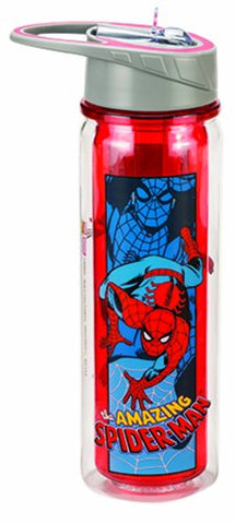 Marvel Amazing Spider-man 18 oz. Tritan Water Bottle, 3" x 4" x 10"