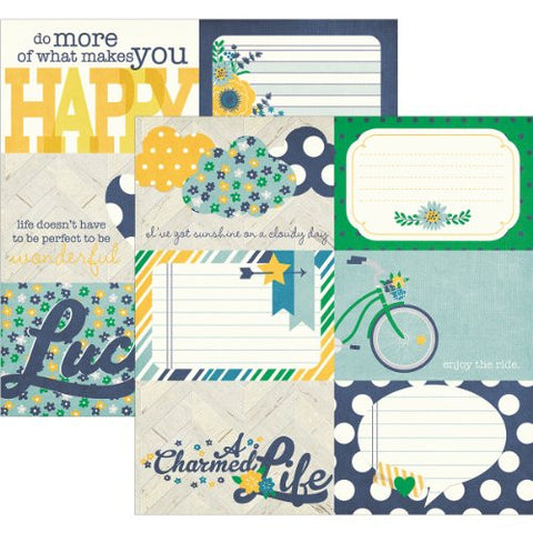 A Charmed Life Double-Sided Elements Cardstock 12"X12" - 4"X6" Horizontal Journaling Cards