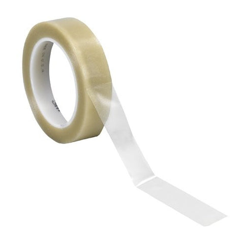 3M T9654713PKC Vinyl Tape, 1" x 36 yd, Clear (Pack of 3)