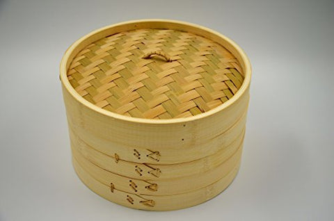 Bamboo Steamer Set 10-Inch