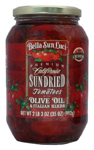 Bella Sun Luci Sun Dried Tomato Halves with Olive Oil & Italian Herbs 35 oz.