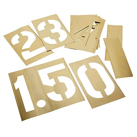12'' Gothic Style Numbers Set 13 pc