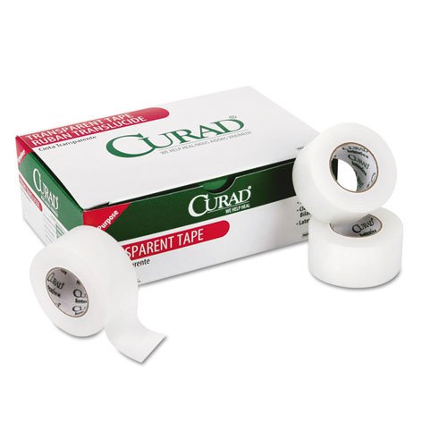 Curad® Transparent Adhesive Tape, 1" x 10 yds., 12/Box