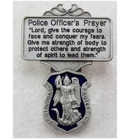 POLICE BLUE ENAMEL VISOR CLIP