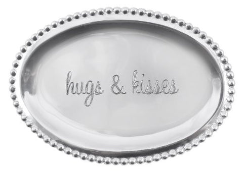 '- Hugs & Kisses-  Small Oval Tray