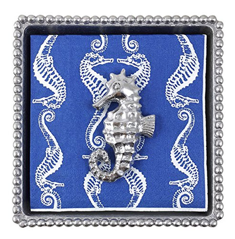 Seahorse Beaded Napkin Box