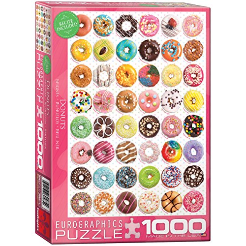 Donuts Tops 1000 pc 10 x14 inches Box, Puzzle