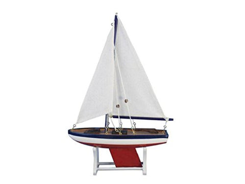 Wooden It Floats 12" - American Floating Sailboat Model