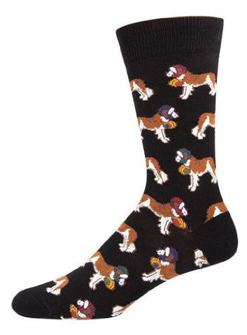 Men's St. Bernards Black Socks