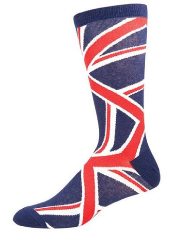 Men's Socks Union Jack Crew, Blue