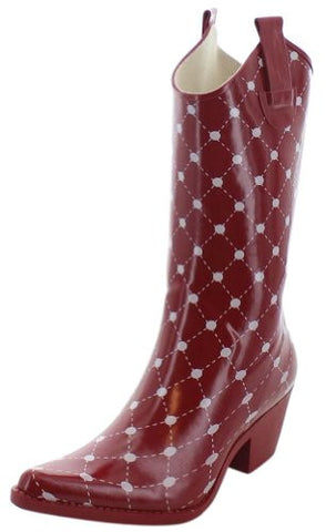 Stadium Stomper Women's Rain Boots - Dark Red (Size 7)