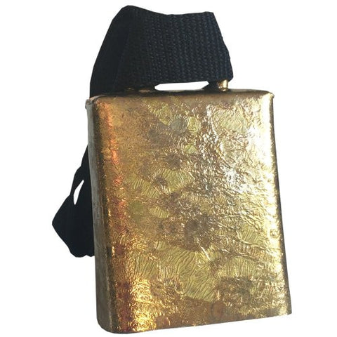Natural MOEN bell 4" high Medium Black Webbing Long Strap