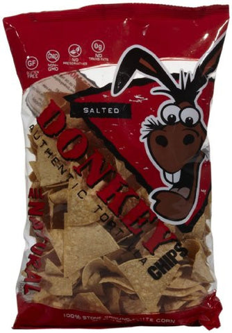 Donkey Chip Tortilla Chips, Salted, Gluten Free 14.0 OZ