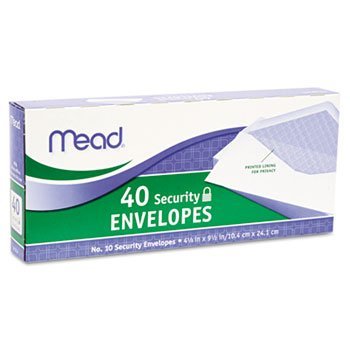 Mead Envelopes Security #10, 40 count