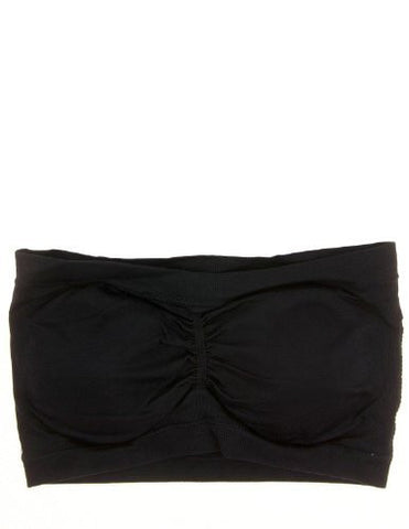 Strapless Seamless Bandeau Top - Black, One Size