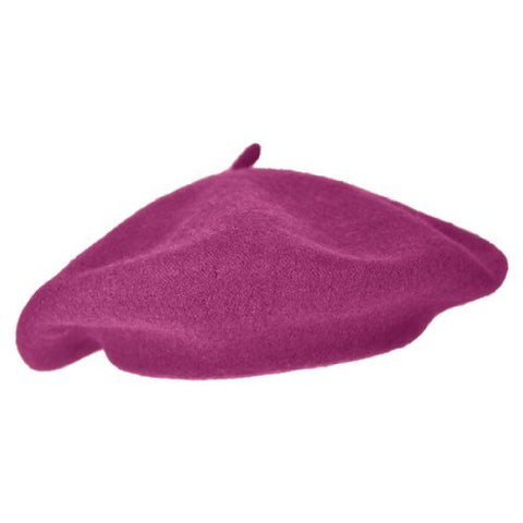 B2B Wool Fashion Beret Raspberry