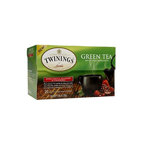 Pomegranate, Raspberry and Strawberry Green Tea, 20's