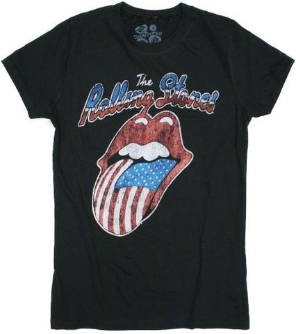 Rolling Stones Vintage US Tongue Girlie T-Shirt Size S