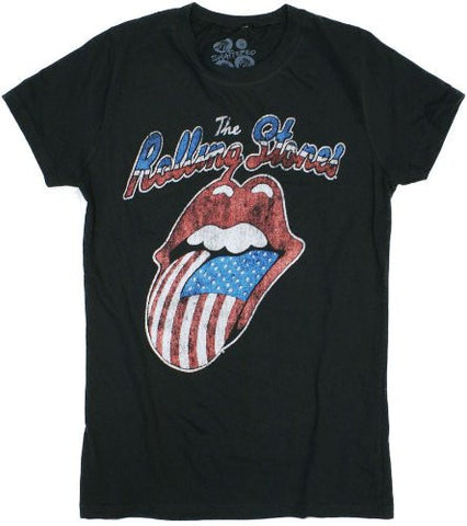 Rolling Stones Vintage US Tongue Girlie T-Shirt Size XL