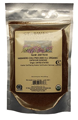Habanero Chili Powder Org, 4oz
