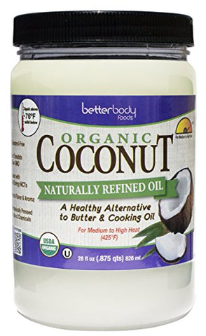 Organic Naturally Refined Coconut Oil, 28.0 fl oz