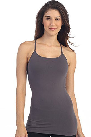 Y-Back Padded Camisole - Charcoal