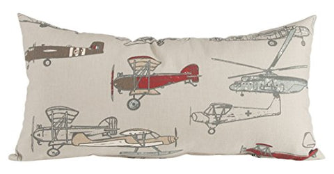 Fly-by Pillow - Rectangle (Airplane Print)