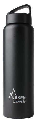 St. steel thermo bottle 18/8  - 1L  - Black