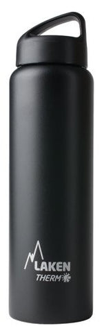 St. steel thermo bottle 18/8  - 1L  - Black
