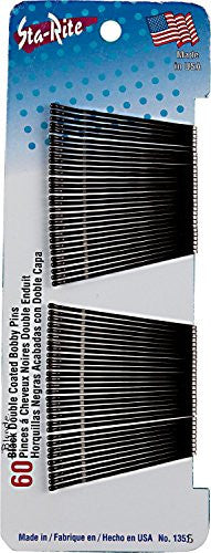 2" Bobby Pins - Black, 60ct