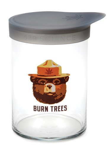 Wide Mouth with Silicone Lid, Burn Trees, Large