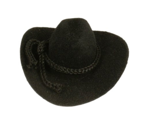 2" Cowboy Hat, Black