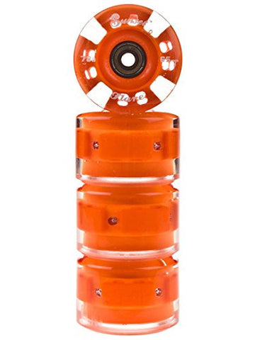 Orange 4-pack - 65mm/78a Long Board Wheel with ABEC-9 bearing