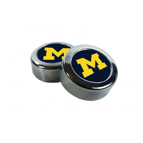 Auto Accessory, Screw Caps, Chromed Plastic, 5/8" x 5/8" x 5/8", Michigan, 2 pcs/set (not in pricelist)