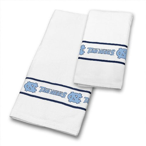 TOWEL SET North Carolina Tar Heels - Color White - Size 30x54 and 16x30