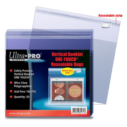 Vertical Booklet One-Touch Resealable Bags