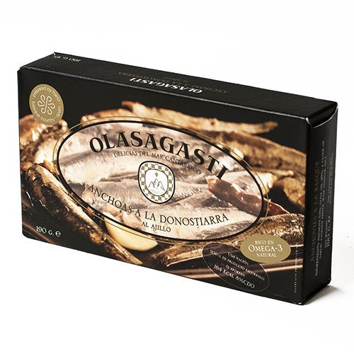 Olasagasti Anchovies in Olive Oil with Garlic and Chili