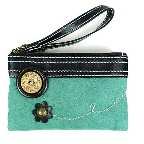 Double Zip Wallet teal